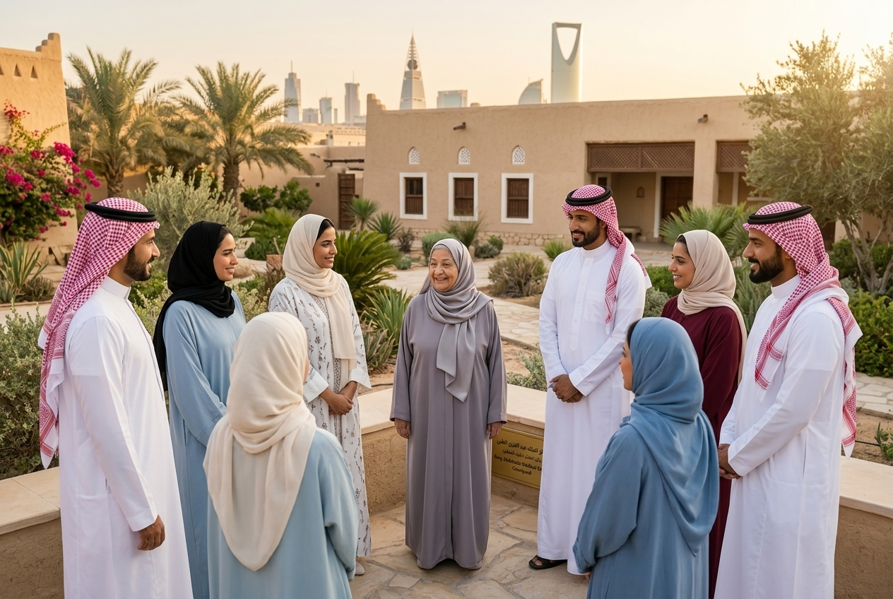 ساعة Care Circle تعرض الوقت وأيقونة قلب للسلامة